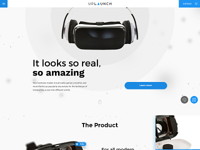 Uplaunch clear cut desain google fonts landing landing page parallax product startup valid html5 vr