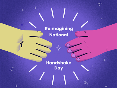 National Handshake Day cute drawing hand hand shake holiday illustration national holiday texture