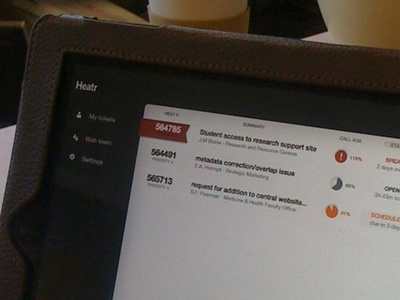 iPad sanity check helpdesk ipad list status ticket