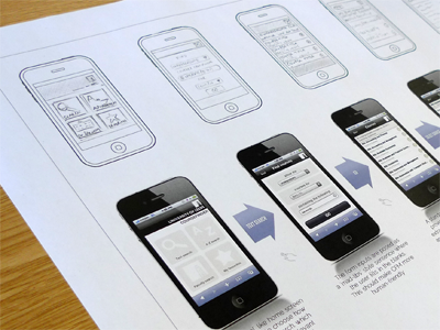 Evolution coursefinder iphone mobile sketch storyboard ui