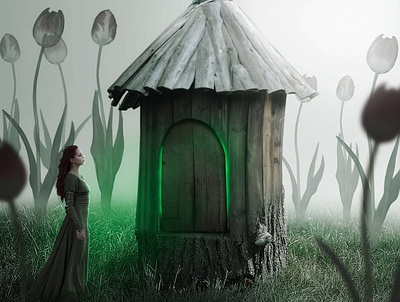 Fantasy hut graphic design motion graphics