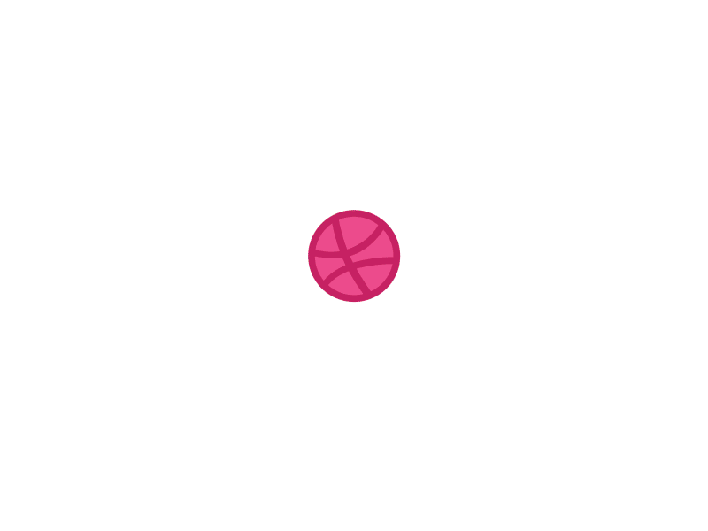 Hello Dribbble animation ball bounce debut dots hello dribbble invite motion network pink purple thanks