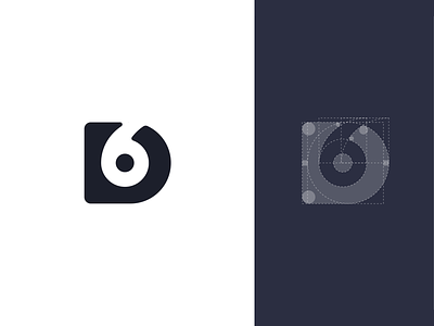 New Desix Creative Logo branding circles d6 guides identity logo logo construction
