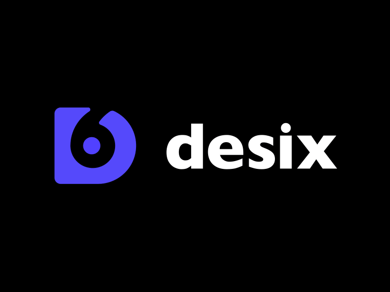 Desix - Logo Construction blue branding circles construction creative desix guides identity visual idendity