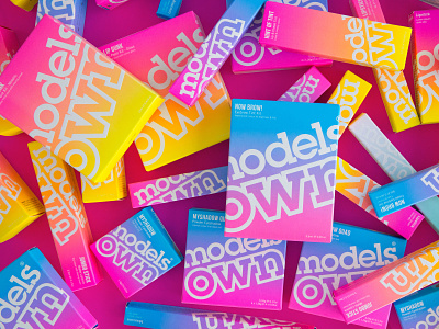 MODELS OWN art direction beauty brand guidelines design models own neon packaging packaging design print