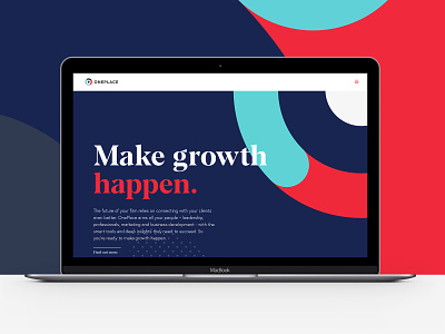 OnePlace branding clean design graphic design icon logo typography ui ux vector web website concept website design