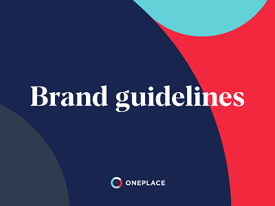One Place Brand Guidelines brand assets brand book brand guidelines branding design graphic design icon logo typography vector