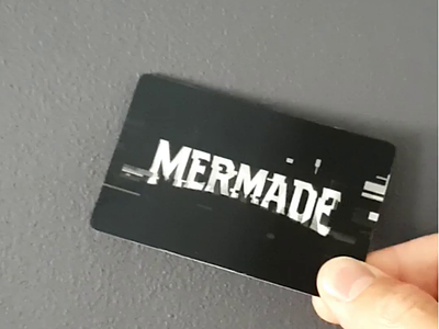 Mermade Lenticular Business Card branding business card design design lenticular logo print