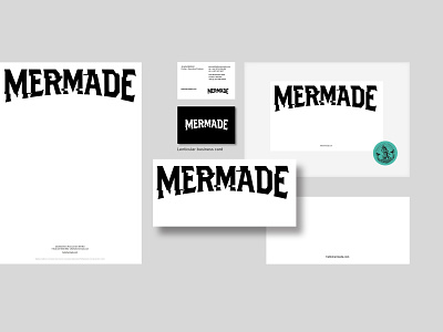 Mermade Stationery branding design graphic design logo print typography