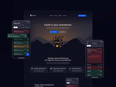 Uptower.io - first version design ui ui ux ux webdesign