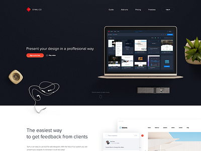 Symu.co - LP alternative version design ui ux web webdesign