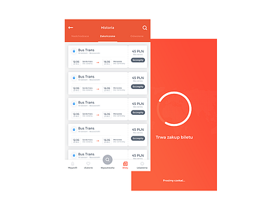 mybus APP - payment process app design ui ux we webdesign