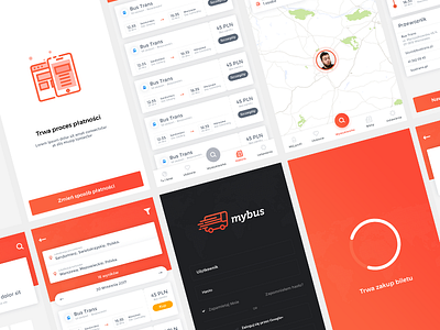 mybus APP app bus design ui ux
