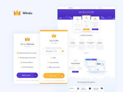 WinduCMS - Pricing design pricing ui ux web webdesign windu