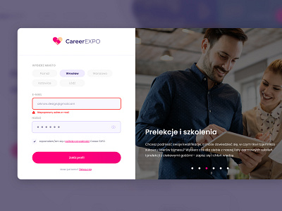 CareerEXPO design ui ux web webdesign