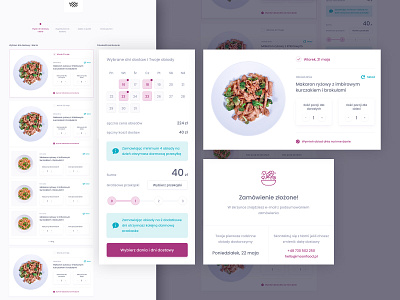 Moon Food - order panel design ui ux web webdesign