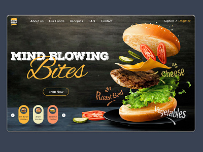 Burger Landing Page