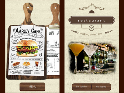 Restaurant B2B App app ui