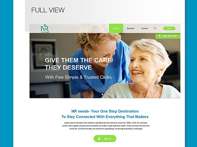 NRI NEEDS website design app application art care design medical prototype ui ux visual website