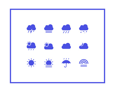 Climate Icons design app application ui icon icon set iconography icons icons design mobile design mobile ui ui ui design uiux uiux design uiuxdesigner uxdesign