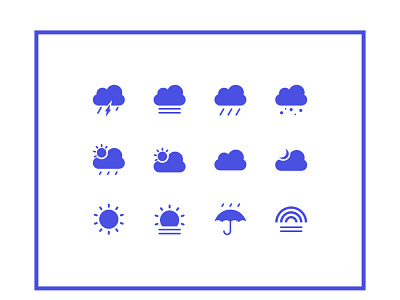 Climate Icons design