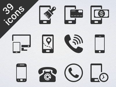39 Phone Glyph Vector Icon cell flat glyph icon iconfinder mobile phone svg