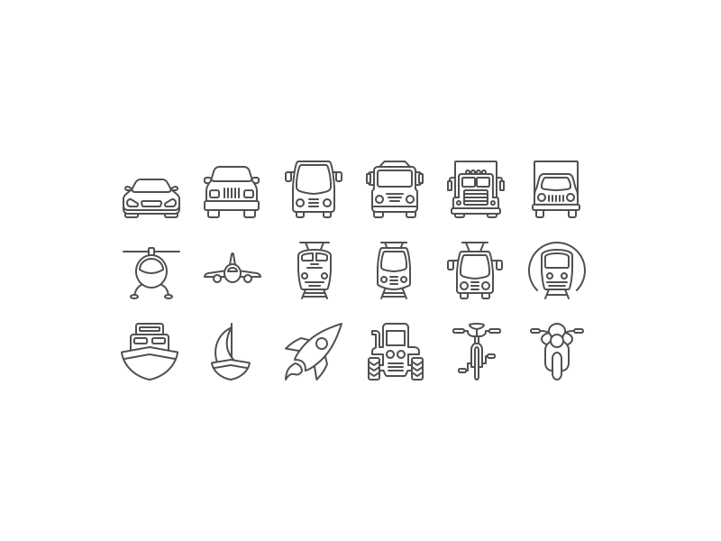 Transport Line Svg Icon icon svg line flat glyph