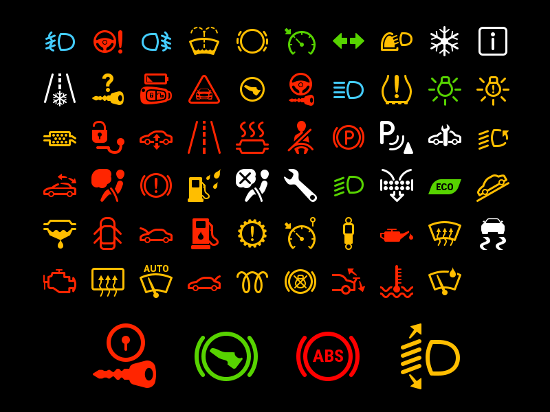 Car Dashboard Symbol Icon by Aleks Riz on Dribbble