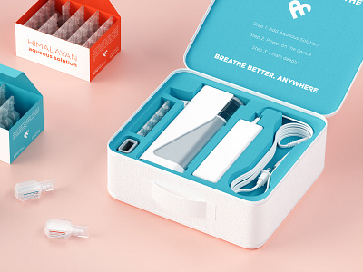 Avya Inhaler Packaging concept illustration packaging packagingdesign product design rendering