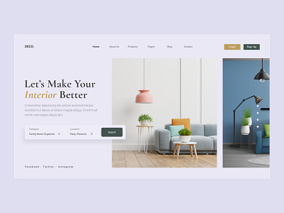 Interior Landing Page