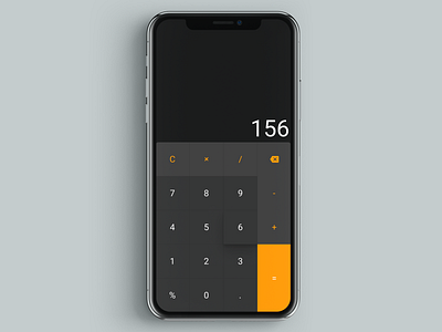 Calculator's Mobile mockup.