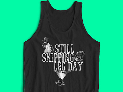 Chicken Legs chicken fashion fitness gym tee threadless tshirt typography weightlifting