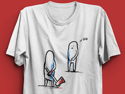 How to spot an axe murderer comic funny hand drawn humor lowbrow macabre threadless tshirt