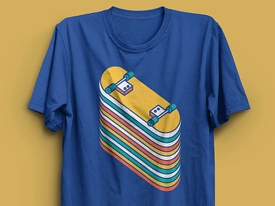 Stack the Deck blue design illustration skate skateboard sports summer surf teen threadless tshirt