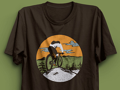 Ride This Out bicycle bike biking forest mountain nature park screenprint threadless tshirt wilderness woods