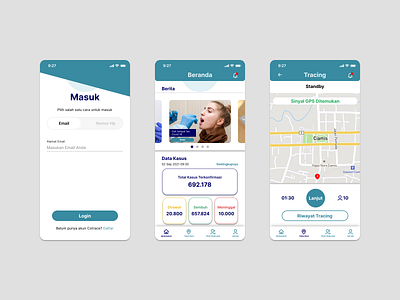 Cotrace App app design ui ux