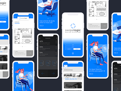 Swipelogic - Screens app app design product product design ui ux webdesign