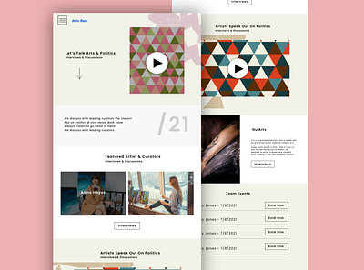 ArtsHub Design Concept graphic design illustrations ux web design website concept