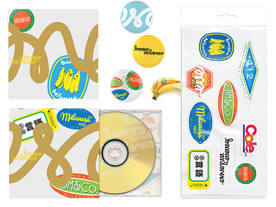 Banana Milanesa banana cd fruit milanesa package stickers