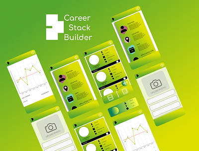 Simple Mobile Design - Career Stack Builder App app design ui
