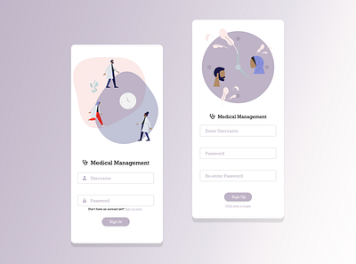 Medical Management UI dailyui mobile app ui