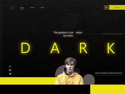 Dark series design logo ui ux