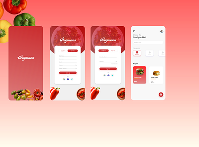 food app app design logo ui ux