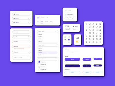 Design System Components brand system button components design design components design system dropdown figma components icons ios product design responsive search field select tabs tags text field toggle web