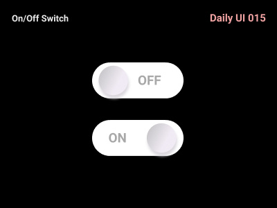 On/Off Switch figma ui