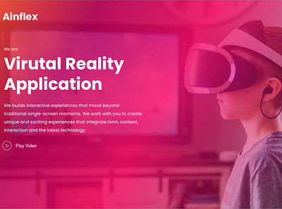 Virtual Reality Header mobile app ui ux ux design