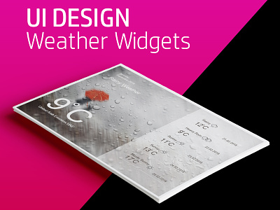 Weather UI Design component library design mobile app ui ux