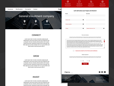 General Investment landing page