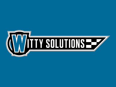 Witty Solutions - Word Mark corporate branding design logo