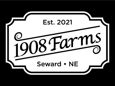 1908 Farms Primary Mark branding corporate branding typography